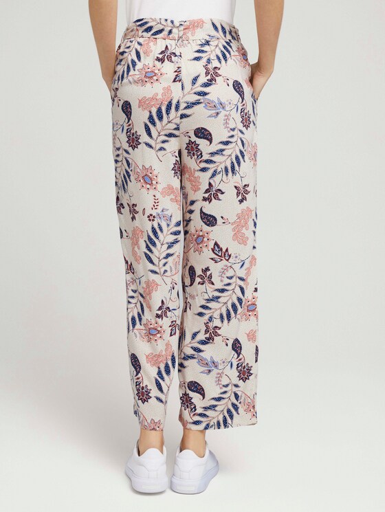 Fließende Culotte Hose - Frauen - white floral design Fließende Culotte Hose - Frauen - white floral design - 2 - TOM TAILOR