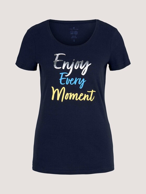 T-Shirt mit Print mit Bio-Baumwolle - Frauen - Sky Captain Blue T-Shirt mit Print mit Bio-Baumwolle - Frauen - Sky Captain Blue - 7 - TOM TAILOR