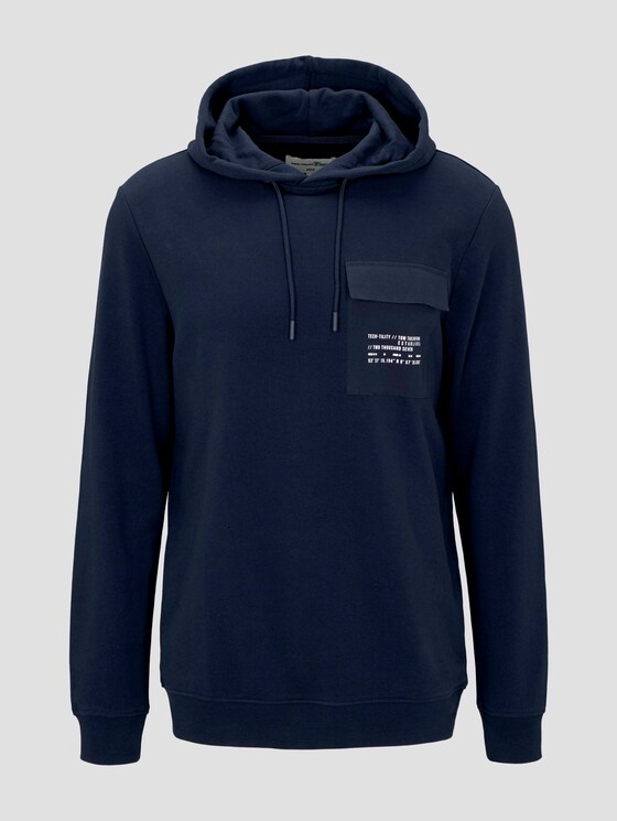 Hoodie met borstzak - Mannen - Sky Captain Blue Hoodie met borstzak - Mannen - Sky Captain Blue - 7 - TOM TAILOR Denim