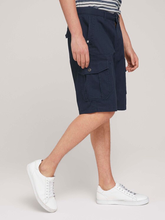 Twill Cargo Shorts - Männer - Sky Captain Blue Twill Cargo Shorts - Männer - Sky Captain Blue - 11 - TOM TAILOR