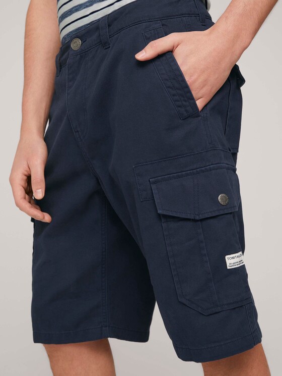 Twill Cargo Shorts - Männer - Sky Captain Blue Twill Cargo Shorts - Männer - Sky Captain Blue - 9 - TOM TAILOR