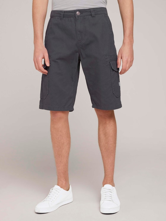 Twill Cargo Shorts - Männer - Tarmac Grey Twill Cargo Shorts - Männer - Tarmac Grey - 1 - TOM TAILOR