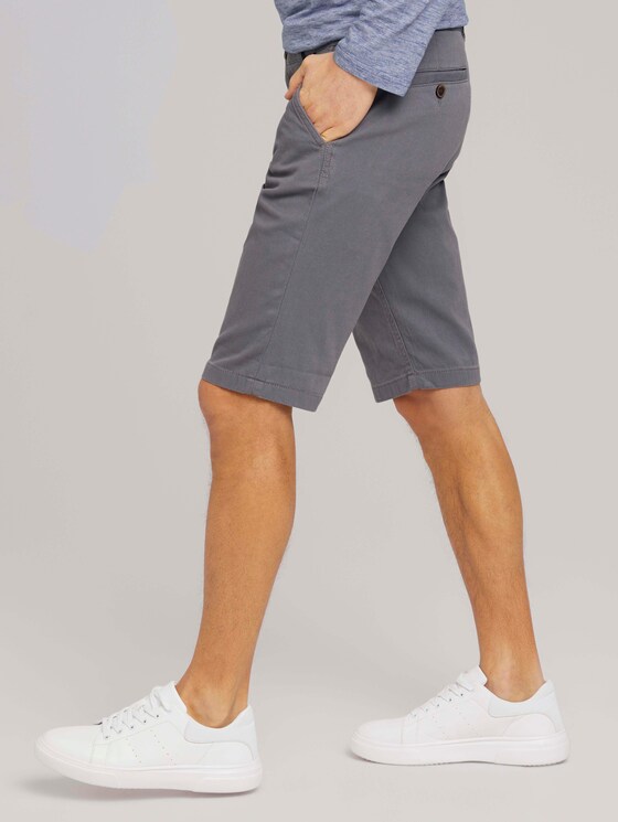 Chino Slim Shorts mit Bio-Baumwolle - Männer - Castlerock Grey Chino Slim Shorts mit Bio-Baumwolle - Männer - Castlerock Grey - 11 - TOM TAILOR
