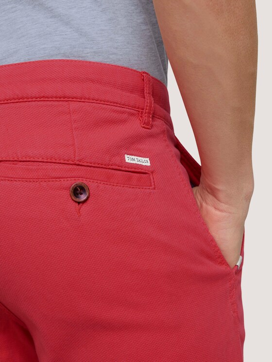 Chino Slim Shorts mit Bio-Baumwolle - Männer - Plain Red Chino Slim Shorts mit Bio-Baumwolle - Männer - Plain Red - 10 - TOM TAILOR