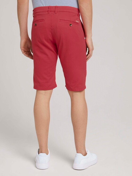 Chino Slim Shorts mit Bio-Baumwolle - Männer - Plain Red Chino Slim Shorts mit Bio-Baumwolle - Männer - Plain Red - 2 - TOM TAILOR