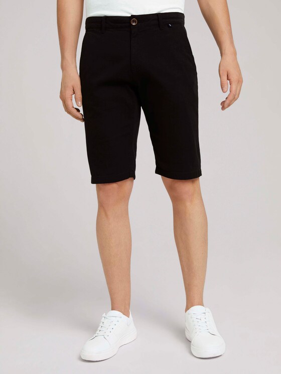 Chino Slim Shorts mit Bio-Baumwolle - Männer - Black Chino Slim Shorts mit Bio-Baumwolle - Männer - Black - 1 - TOM TAILOR