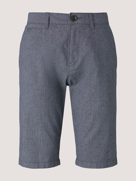 Josh Slim Chino-Shorts - Männer - blue structure Josh Slim Chino-Shorts - Männer - blue structure - 7 - TOM TAILOR