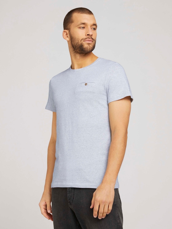 gepunktetes T-Shirt - Männer - Off White gepunktetes T-Shirt - Männer - Off White - 1 - TOM TAILOR