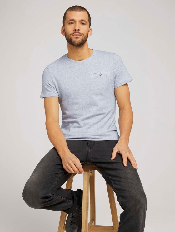 gepunktetes T-Shirt - Männer - Off White gepunktetes T-Shirt - Männer - Off White - 5 - TOM TAILOR