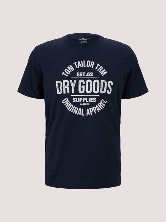 T-Shirt mit Bio-Baumwolle - Männer - Dark Blue T-Shirt mit Bio-Baumwolle - Männer - Dark Blue - 7 - TOM TAILOR
