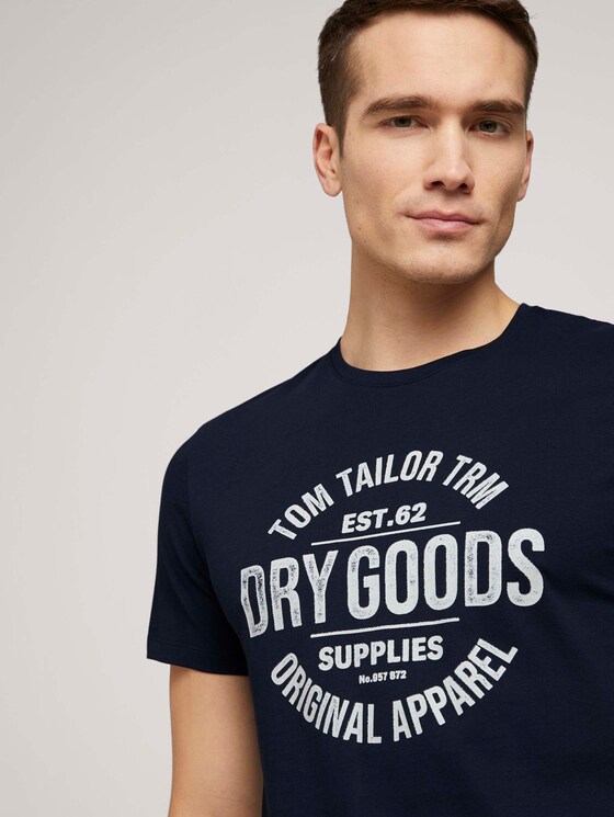 T-Shirt mit Bio-Baumwolle - Männer - Dark Blue T-Shirt mit Bio-Baumwolle - Männer - Dark Blue - 9 - TOM TAILOR