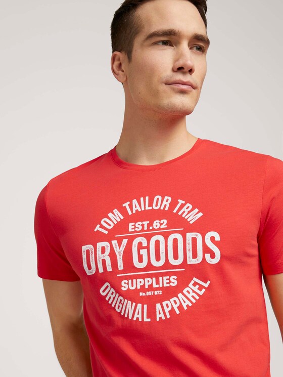 T-Shirt mit Bio-Baumwolle - Männer - Powerful Red T-Shirt mit Bio-Baumwolle - Männer - Powerful Red - 9 - TOM TAILOR