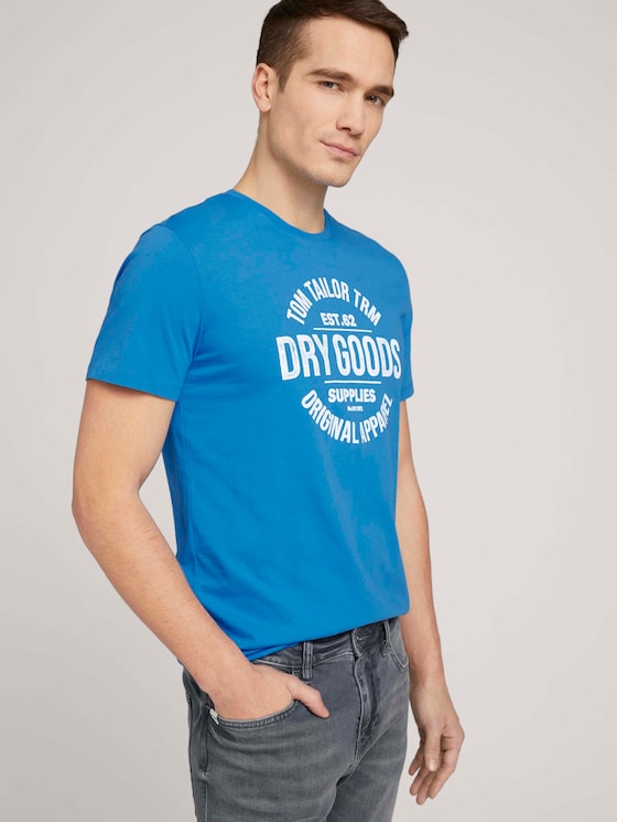 T-Shirt mit Bio-Baumwolle - Männer - bright ibiza blue T-Shirt mit Bio-Baumwolle - Männer - bright ibiza blue - 5 - TOM TAILOR