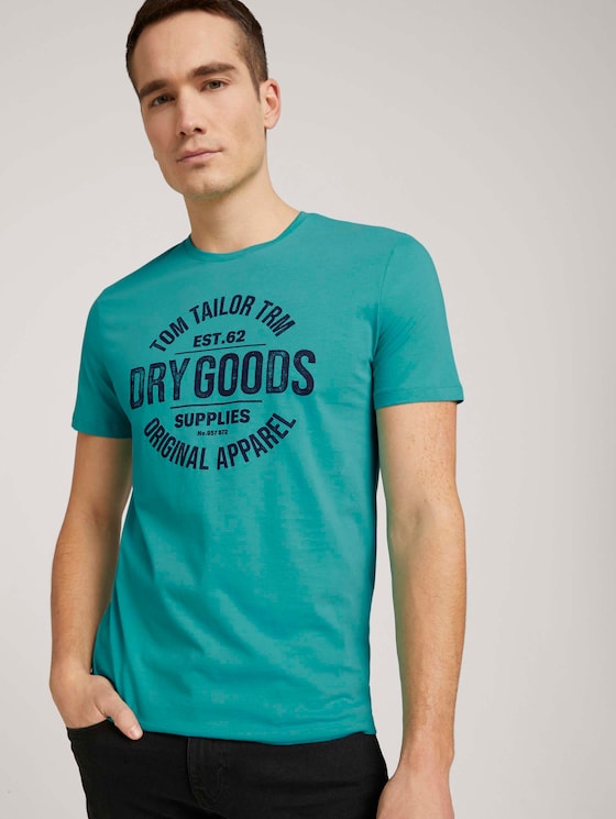 T-Shirt mit Bio-Baumwolle - Männer - dusty aqua T-Shirt mit Bio-Baumwolle - Männer - dusty aqua - 5 - TOM TAILOR