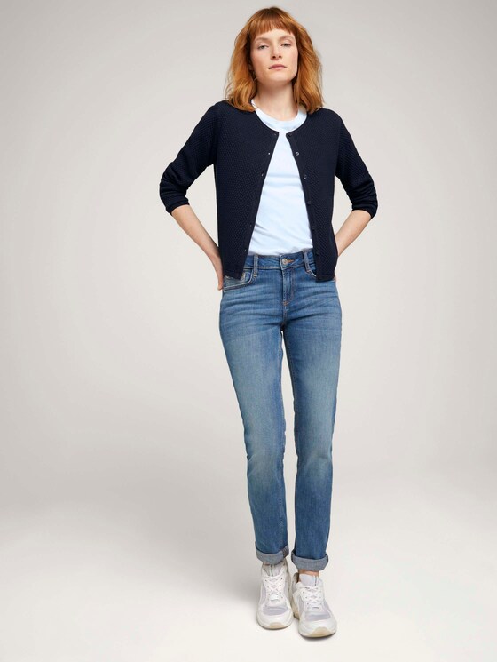 cardigan structured mit Bio-Baumwolle - Frauen - Sky Captain Blue cardigan structured mit Bio-Baumwolle - Frauen - Sky Captain Blue - 3 - TOM TAILOR