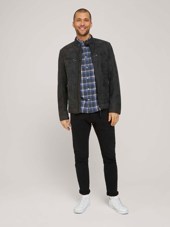 kariertes Hemd - Männer - navy space yarn check kariertes Hemd - Männer - navy space yarn check - 3 - TOM TAILOR