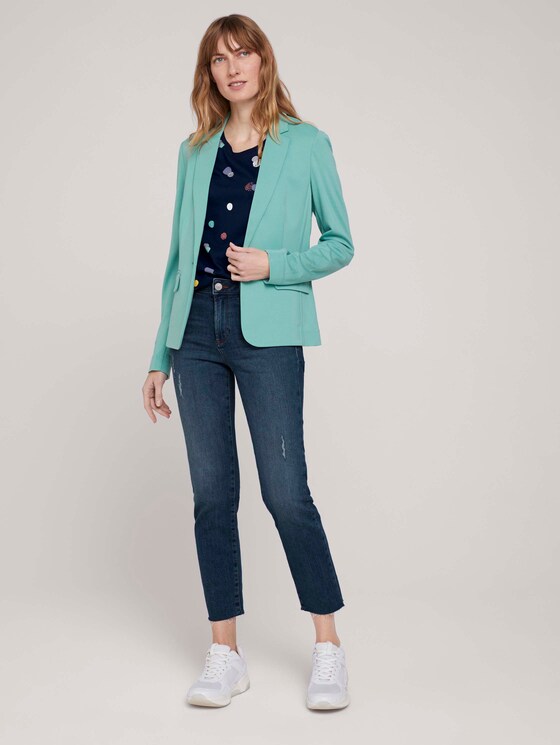 Gemustertes T-Shirt mit Bio-Baumwolle - Frauen - navy colorful dot design Gemustertes T-Shirt mit Bio-Baumwolle - Frauen - navy colorful dot design - 3 - TOM TAILOR