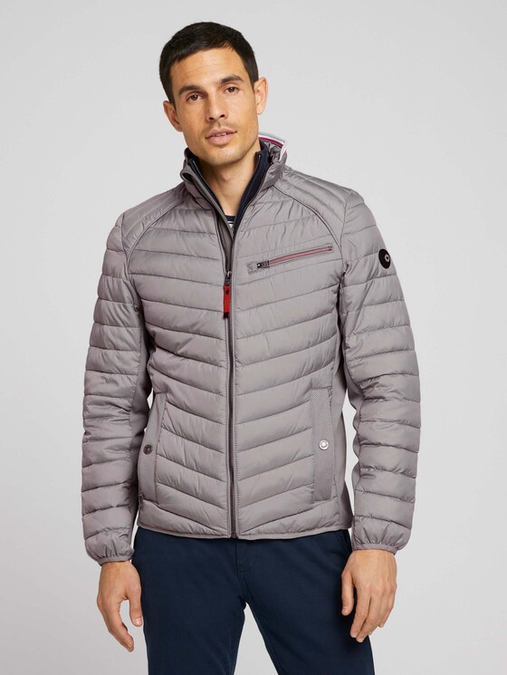 gesteppte Hybridjacke - Männer - Frost Ash gesteppte Hybridjacke - Männer - Frost Ash - 1 - TOM TAILOR