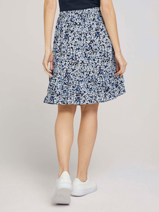 Blumen Rock mit Volants - Frauen - navy floral design Blumen Rock mit Volants - Frauen - navy floral design - 2 - TOM TAILOR