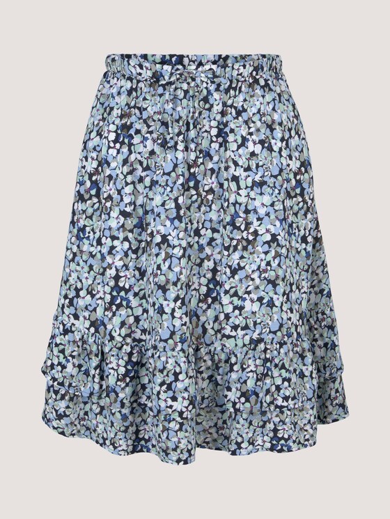 Blumen Rock mit Volants - Frauen - navy floral design Blumen Rock mit Volants - Frauen - navy floral design - 7 - TOM TAILOR