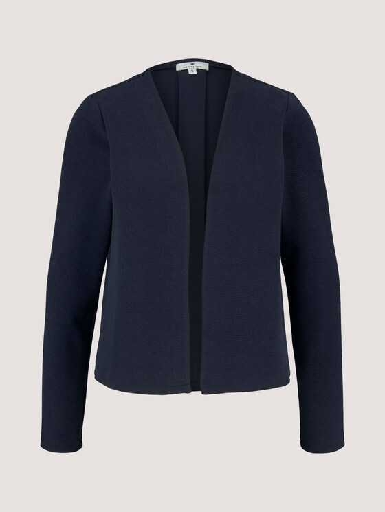 Sweat Cardigan mit Struktur - Frauen - Sky Captain Blue Sweat Cardigan mit Struktur - Frauen - Sky Captain Blue - 7 - TOM TAILOR