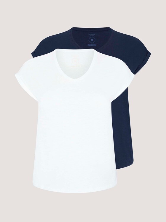 Loose Fit T-Shirt im Doppelpack - Frauen - Real Navy Blue Loose Fit T-Shirt im Doppelpack - Frauen - Real Navy Blue - 7 - My True Me