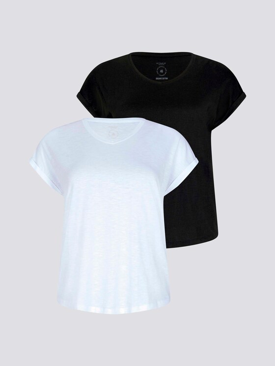 Loose Fit T-Shirt mit Bio-Baumwolle - Frauen - Black Loose Fit T-Shirt mit Bio-Baumwolle - Frauen - Black - 7 - My True Me