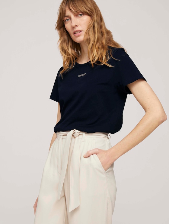 T-Shirt mit Bio-Baumwolle - Frauen - Sky Captain Blue T-Shirt mit Bio-Baumwolle - Frauen - Sky Captain Blue - 5 - TOM TAILOR