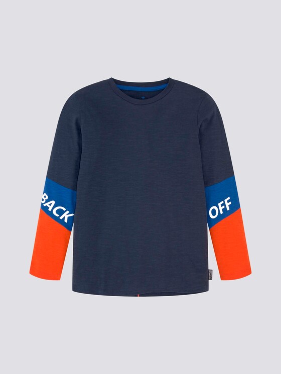 Langarmshirt mit Schriftzug - Jungen - kids dress blue Langarmshirt mit Schriftzug - Jungen - kids dress blue - 7 - Tom Tailor E-Shop Kollektion