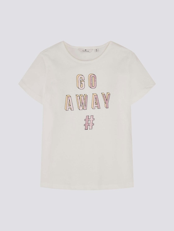 T-Shirt mit Print - Mädchen - kids cloud dancer white - 7 - TOM TAILOR