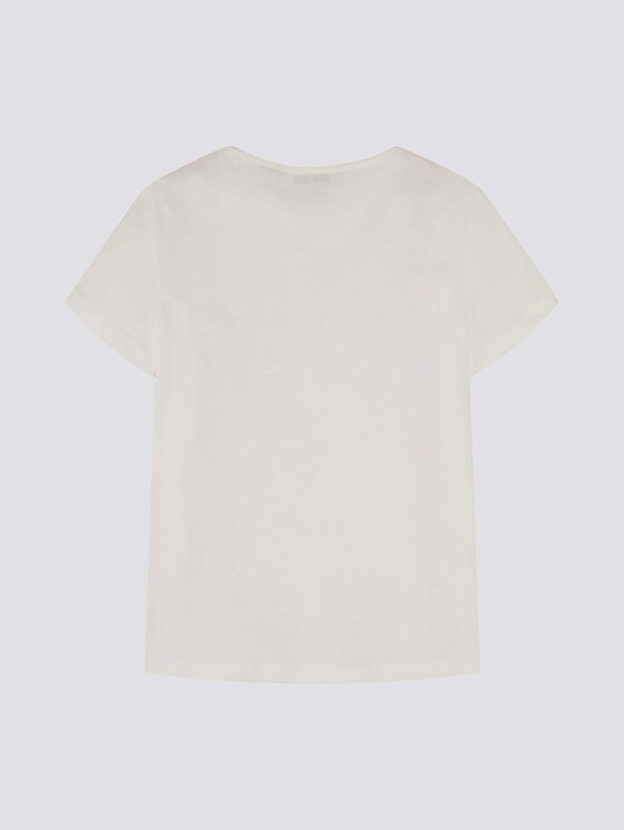 T-Shirt mit Print - Mädchen - kids cloud dancer white T-Shirt mit Print - Mädchen - kids cloud dancer white - 8 - TOM TAILOR