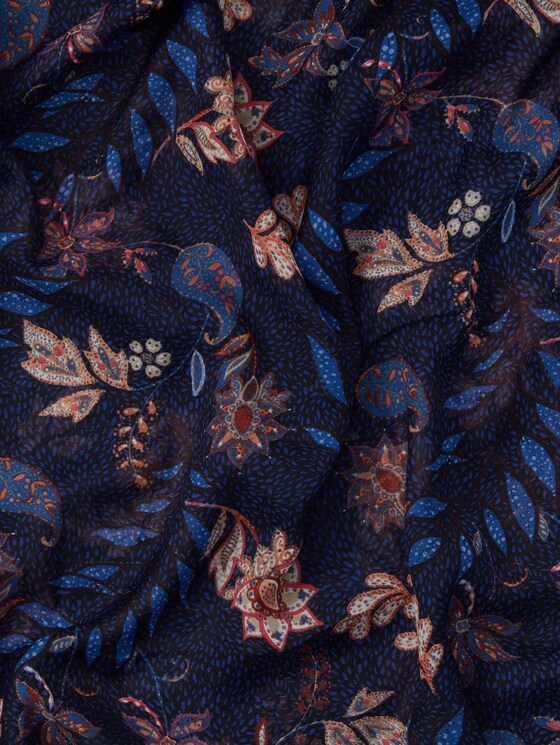 Gemusterter Schlauchschal - Frauen - navy floral design Gemusterter Schlauchschal - Frauen - navy floral design - 9 - Tom Tailor E-Shop Kollektion