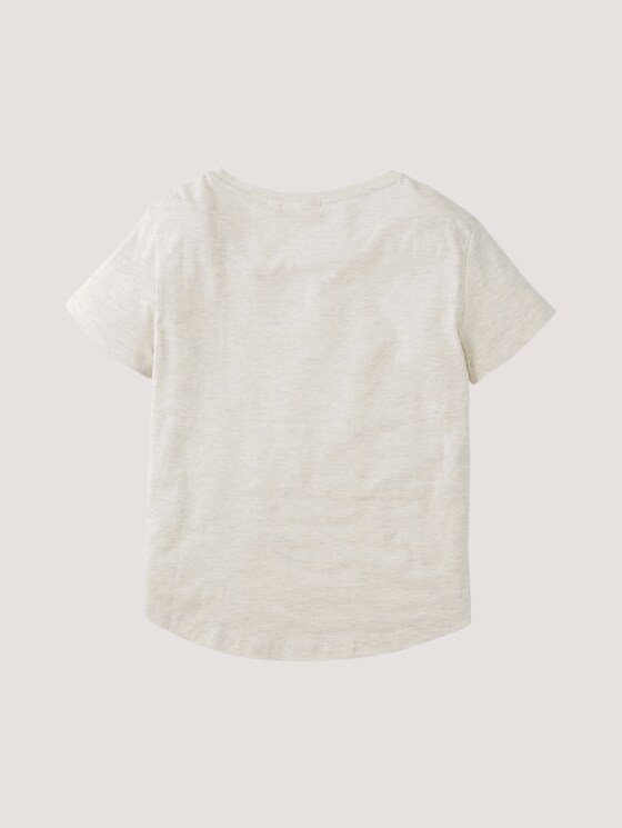 T-Shirt mit Print - Mädchen - kids offwhite melange T-Shirt mit Print - Mädchen - kids offwhite melange - 8 - Tom Tailor E-Shop Kollektion