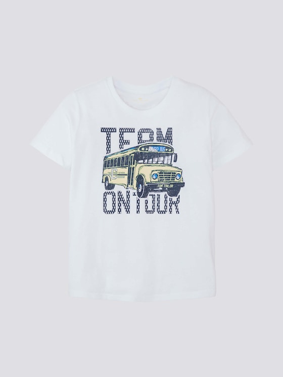 T-Shirt mit Print - Jungen - kids bright white T-Shirt mit Print - Jungen - kids bright white - 7 - Tom Tailor E-Shop Kollektion