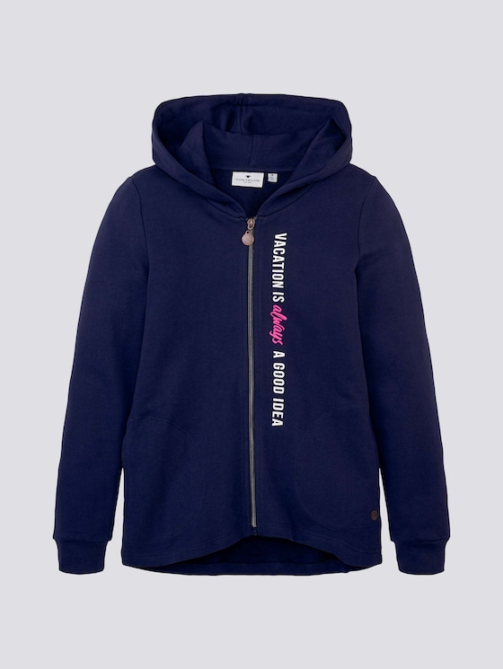 Sweatjacke mit Rückenprint - Mädchen - kids peacoat blue Sweatjacke mit Rückenprint - Mädchen - kids peacoat blue - 7 - Tom Tailor E-Shop Kollektion