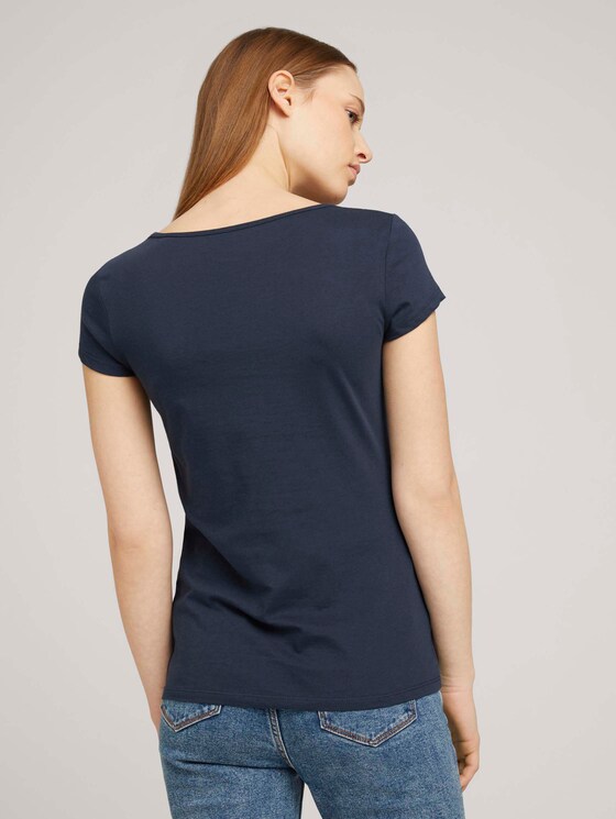 Tshirt mit Stickerei - Frauen - Real Navy Blue Tshirt mit Stickerei - Frauen - Real Navy Blue - 2 - TOM TAILOR Denim