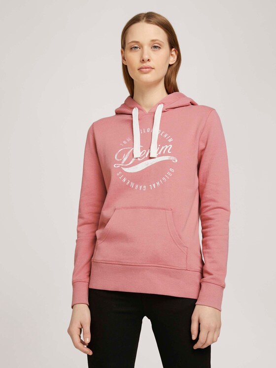 Hoodie aus Bio-Baumwolle - Frauen - cozy rose Hoodie aus Bio-Baumwolle - Frauen - cozy rose - 1 - TOM TAILOR Denim