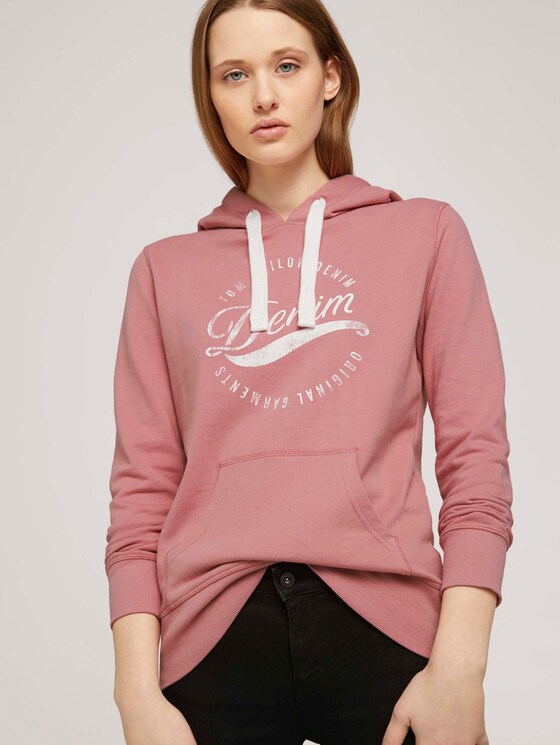 Hoodie aus Bio-Baumwolle - Frauen - cozy rose Hoodie aus Bio-Baumwolle - Frauen - cozy rose - 5 - TOM TAILOR Denim