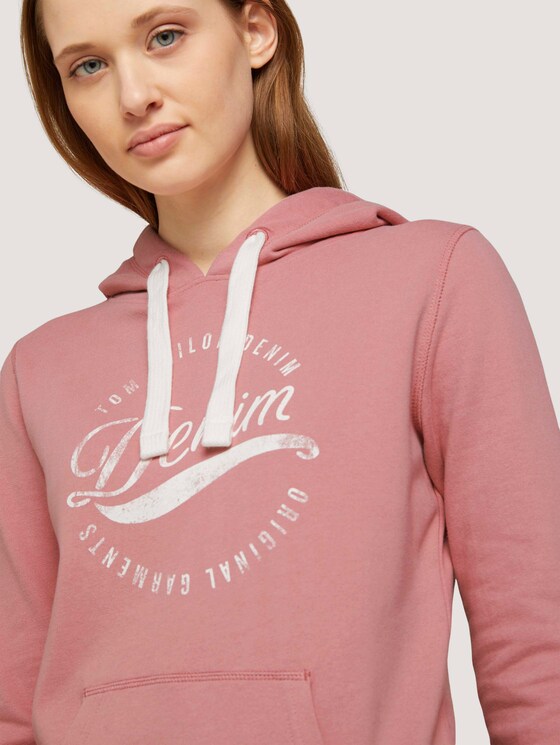 Hoodie aus Bio-Baumwolle - Frauen - cozy rose Hoodie aus Bio-Baumwolle - Frauen - cozy rose - 9 - TOM TAILOR Denim