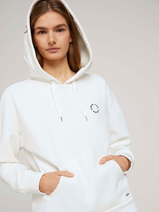 Hoodie mit Kapuzenprint - Frauen - Off White Hoodie mit Kapuzenprint - Frauen - Off White - 9 - TOM TAILOR Denim