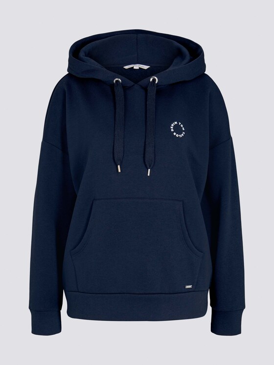 Hoodie mit Kapuzenprint - Frauen - Real Navy Blue Hoodie mit Kapuzenprint - Frauen - Real Navy Blue - 7 - TOM TAILOR Denim