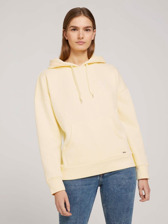 Hoodie mit Kapuzenprint - Frauen - soft yellow Hoodie mit Kapuzenprint - Frauen - soft yellow - 1 - TOM TAILOR Denim