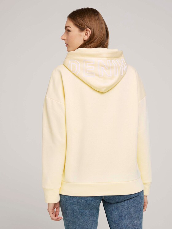 Hoodie mit Kapuzenprint - Frauen - soft yellow Hoodie mit Kapuzenprint - Frauen - soft yellow - 2 - TOM TAILOR Denim