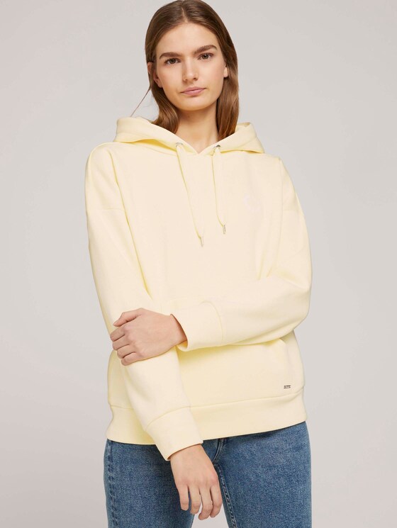 Hoodie mit Kapuzenprint - Frauen - soft yellow Hoodie mit Kapuzenprint - Frauen - soft yellow - 5 - TOM TAILOR Denim