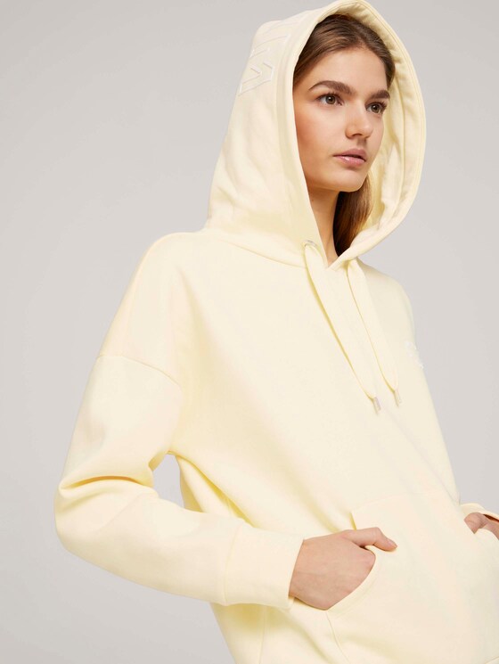 Hoodie mit Kapuzenprint - Frauen - soft yellow Hoodie mit Kapuzenprint - Frauen - soft yellow - 9 - TOM TAILOR Denim