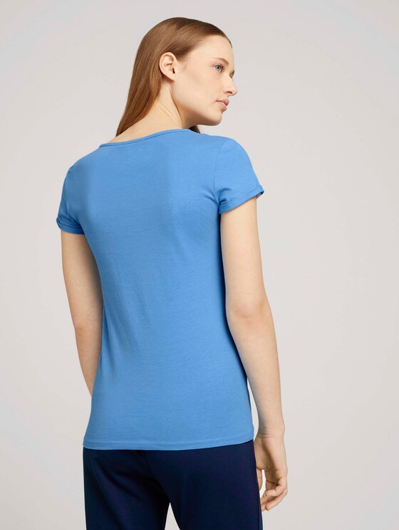 T_Shirt aus Bio-Baumwolle - Frauen - fresh mid blue T_Shirt aus Bio-Baumwolle - Frauen - fresh mid blue - 2 - TOM TAILOR Denim
