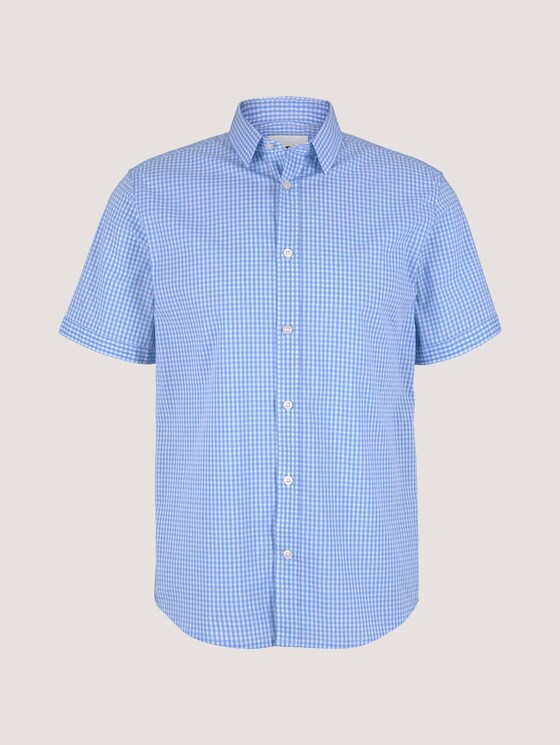 Kurzarmhemd - Männer - light blue mini vichy check Kurzarmhemd - Männer - light blue mini vichy check - 7 - TOM TAILOR