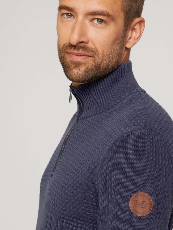 Troyer Pullover - Männer - Sky Captain Blue Troyer Pullover - Männer - Sky Captain Blue - 9 - TOM TAILOR