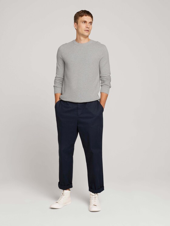 Pullover mit Bio-Baumwolle - Männer - Light Soft Grey Melange Pullover mit Bio-Baumwolle - Männer - Light Soft Grey Melange - 3 - TOM TAILOR