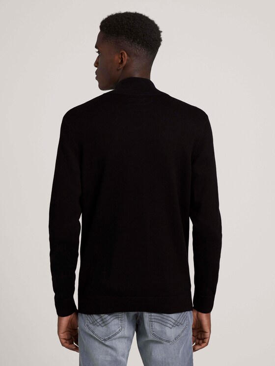 Strukturierte Jacke mit Bio-Baumwolle - Männer - Black Strukturierte Jacke mit Bio-Baumwolle - Männer - Black - 2 - TOM TAILOR